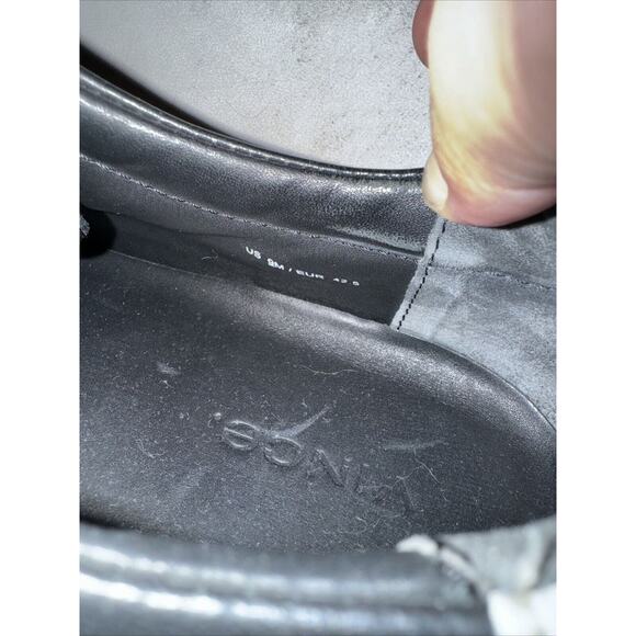 VINCE Men’s "Fulton" Leather Low-Top Lace Up Sneakers Black/White 9M - Picture 7 of 7